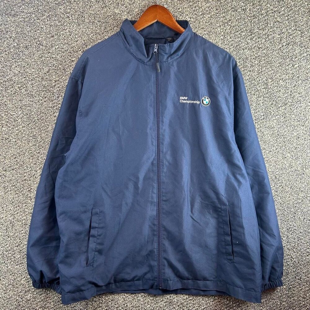 Bmw Men's Navy and Blue Hoodie